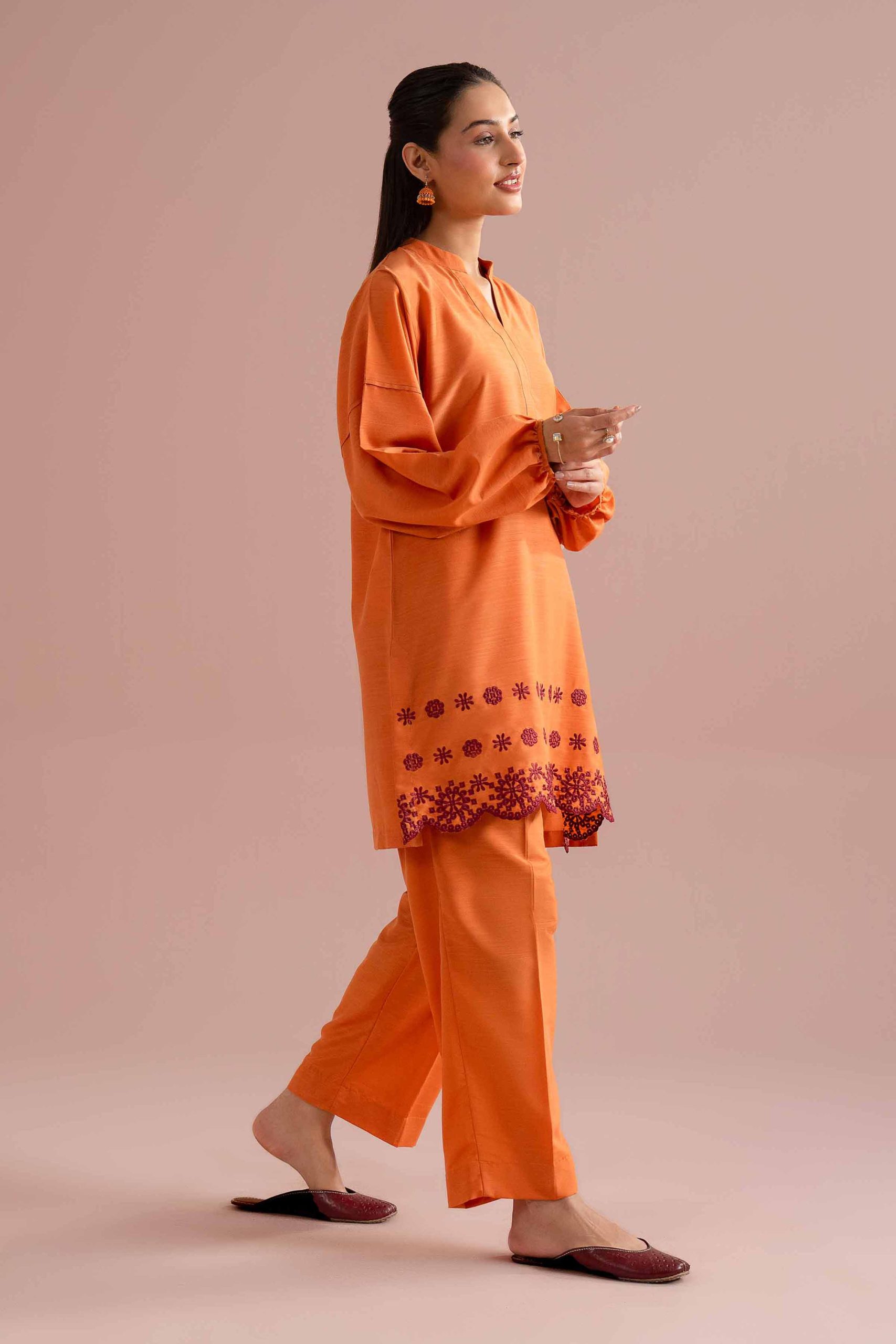 2 Piece - Embroidered Suit - PE26-171 - Image 4