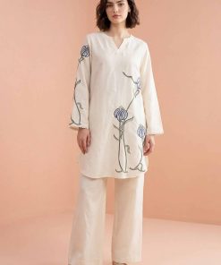 2 Piece - Embroidered Suit - PE26-174