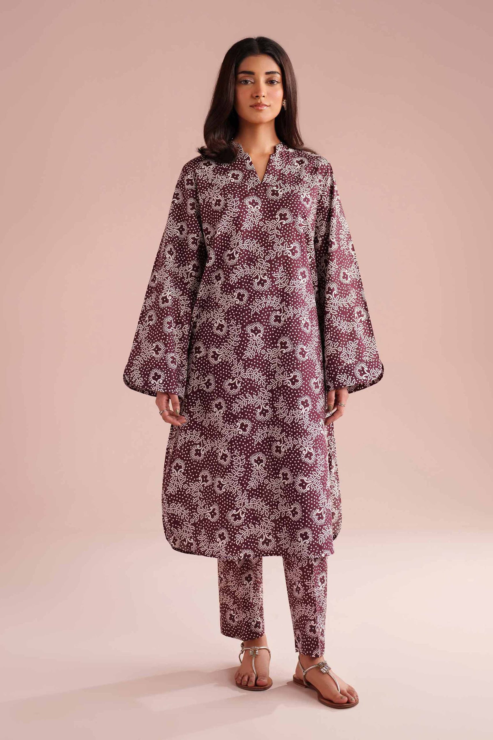 2 Piece - Printed Suit - PE26-180 - Image 3