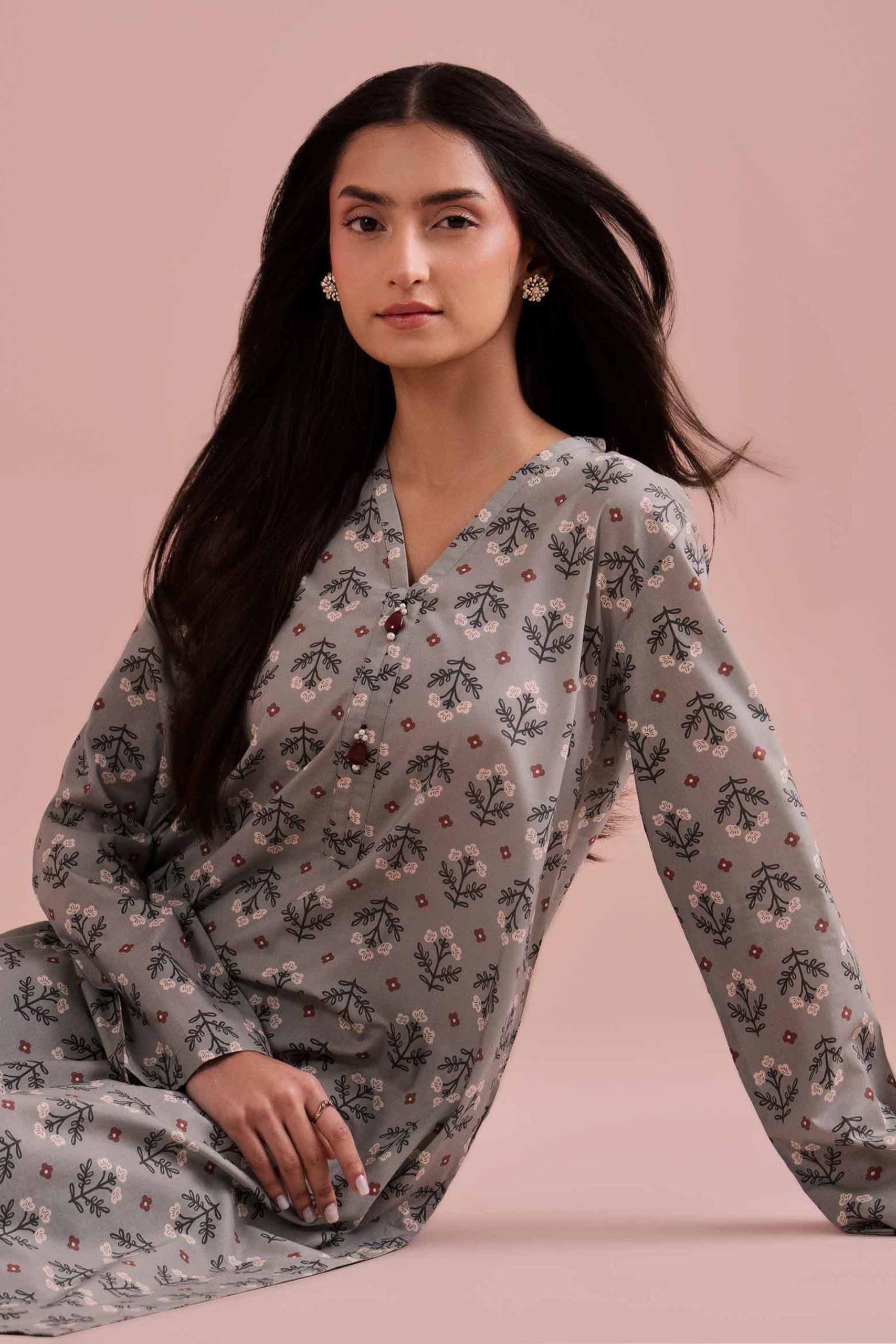 2 Piece - Printed Suit - PE26-187 - Image 2