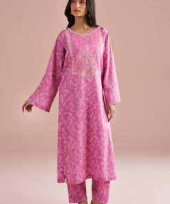 2 Piece - Printed Embroidered Suit - PE26-219