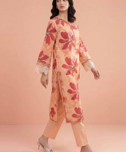 2 Piece - Printed Embroidered Suit - PE26-225