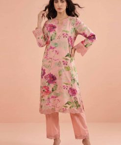2 Piece - Printed Embroidered Suit - PE26-228
