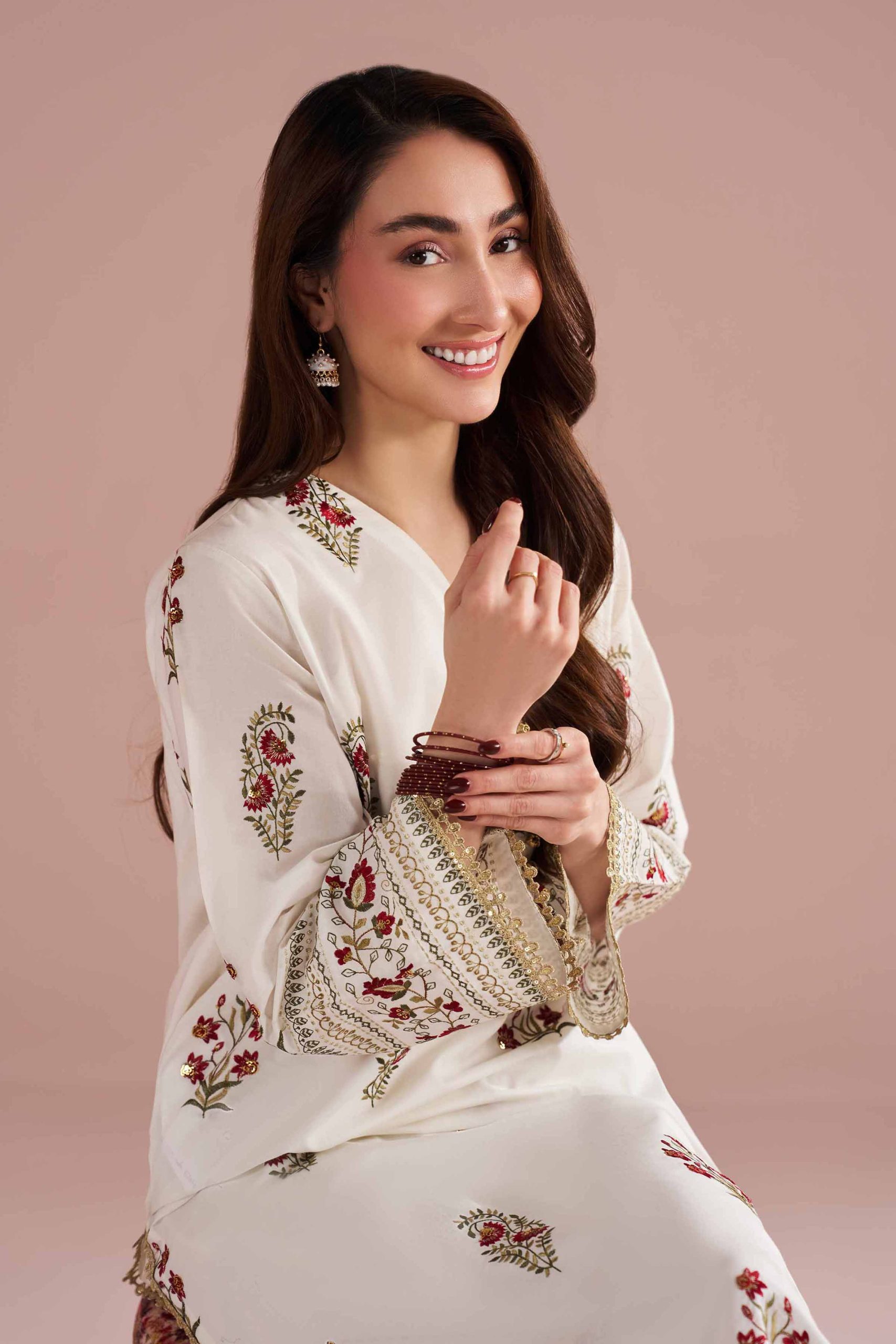 2 Piece - Embroidered Suit - PE26-242 - Image 2