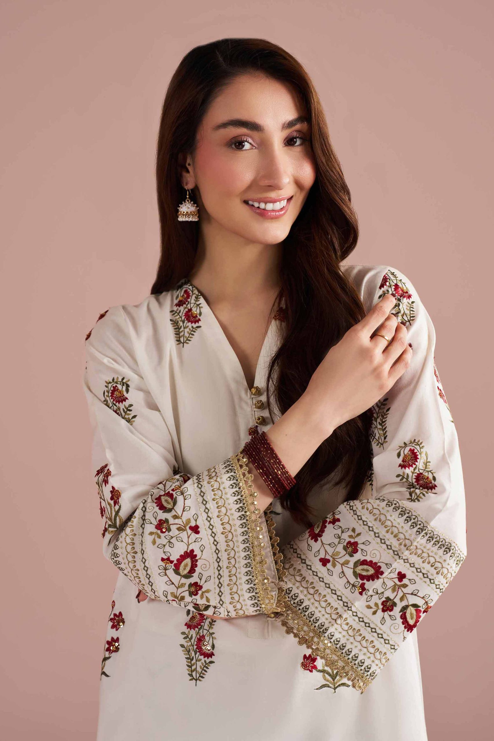 2 Piece - Embroidered Suit - PE26-242 - Image 3