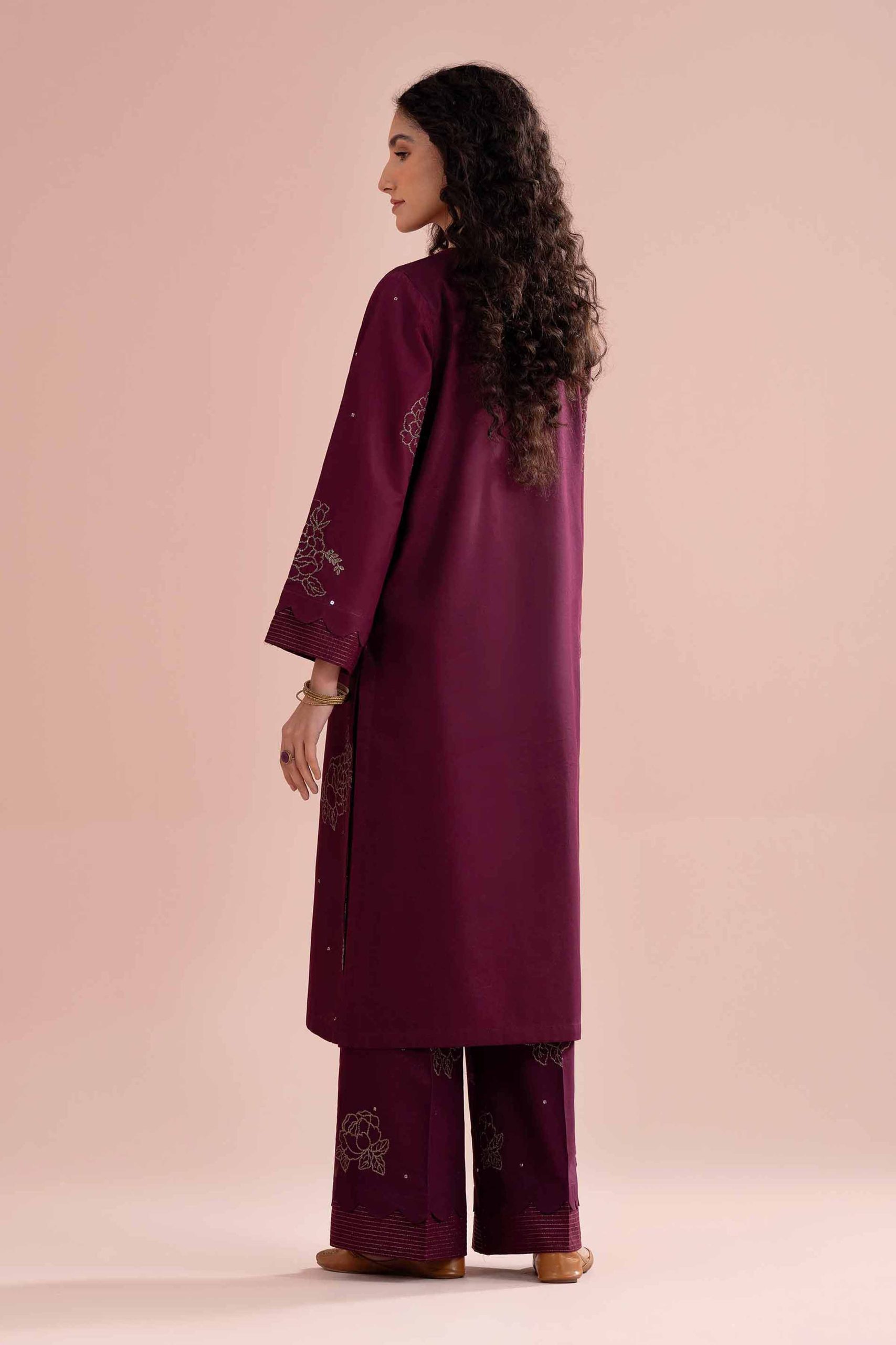 2 Piece - Embroidered Suit - PE26-245 - Image 4