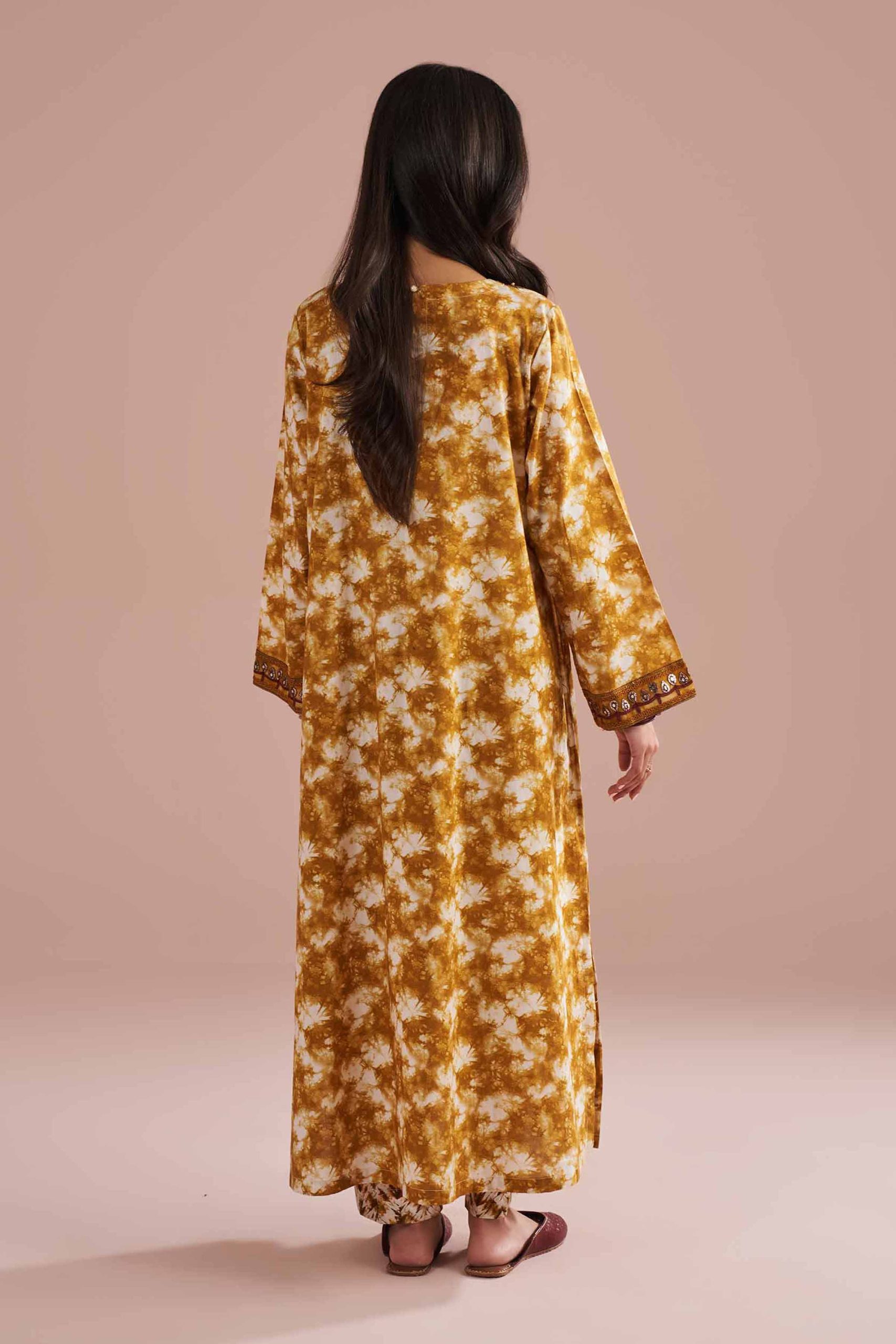 2 Piece - Printed Embroidered Suit - PE26-251 - Image 4