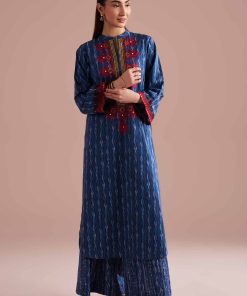 2 Piece - Printed Embroidered Suit - PE26-252