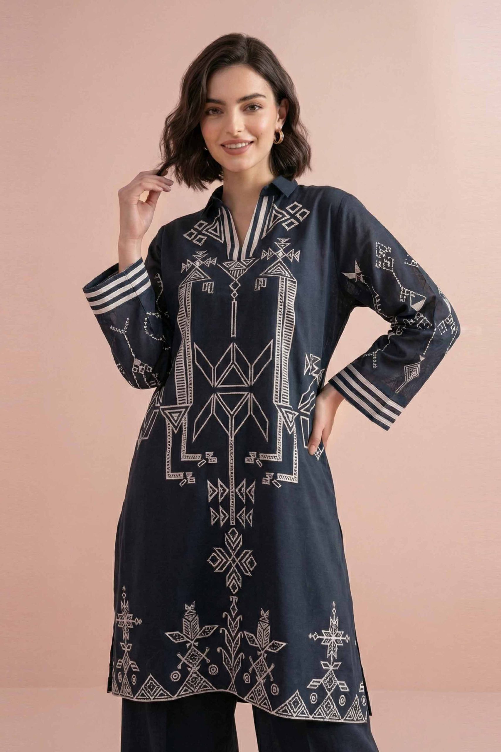 2 Piece - Printed Suit - PE26-263 - Image 2
