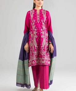 3 Piece - Embroidered Suit - PE26-308