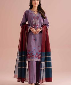3 Piece - Embroidered Suit - PE26-309