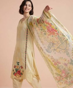 3 Piece - Embroidered Suit - PE26-318