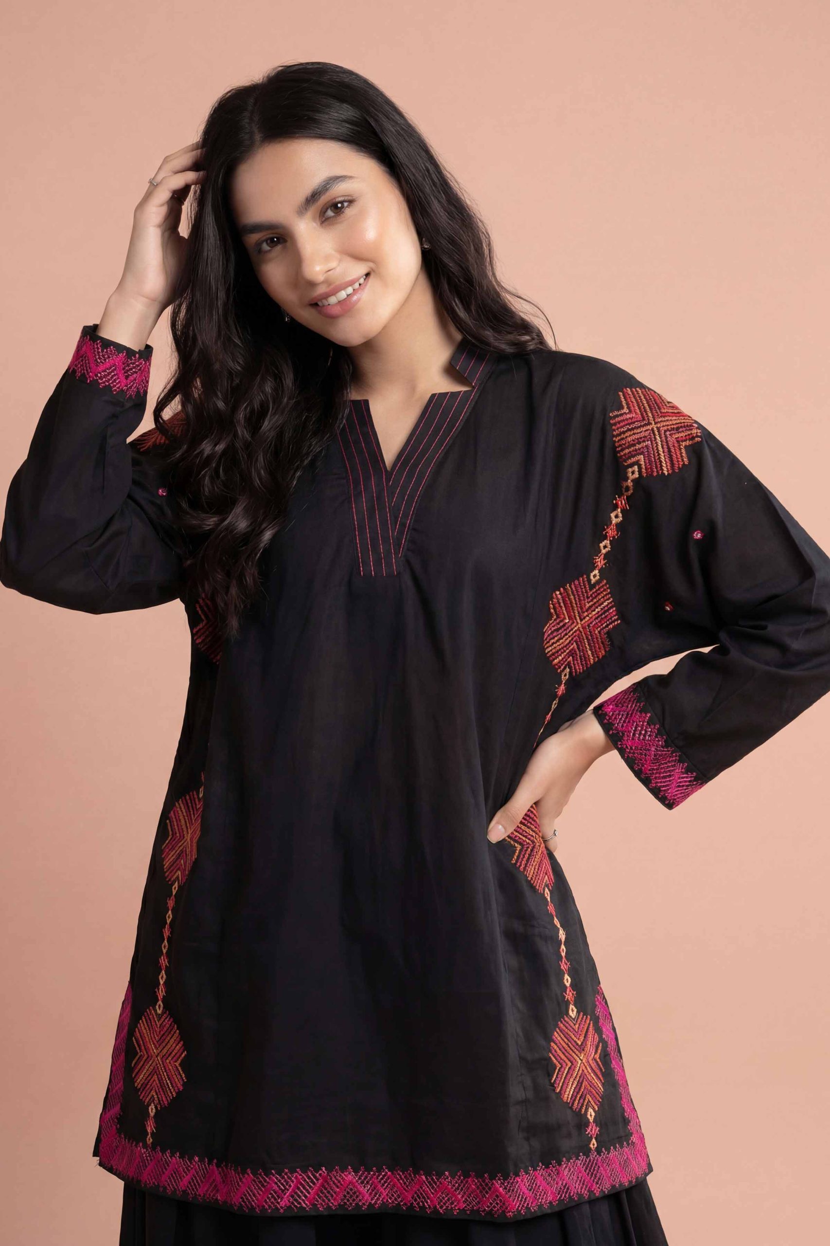 Embroidered Kurti - PE26-371 - Image 2