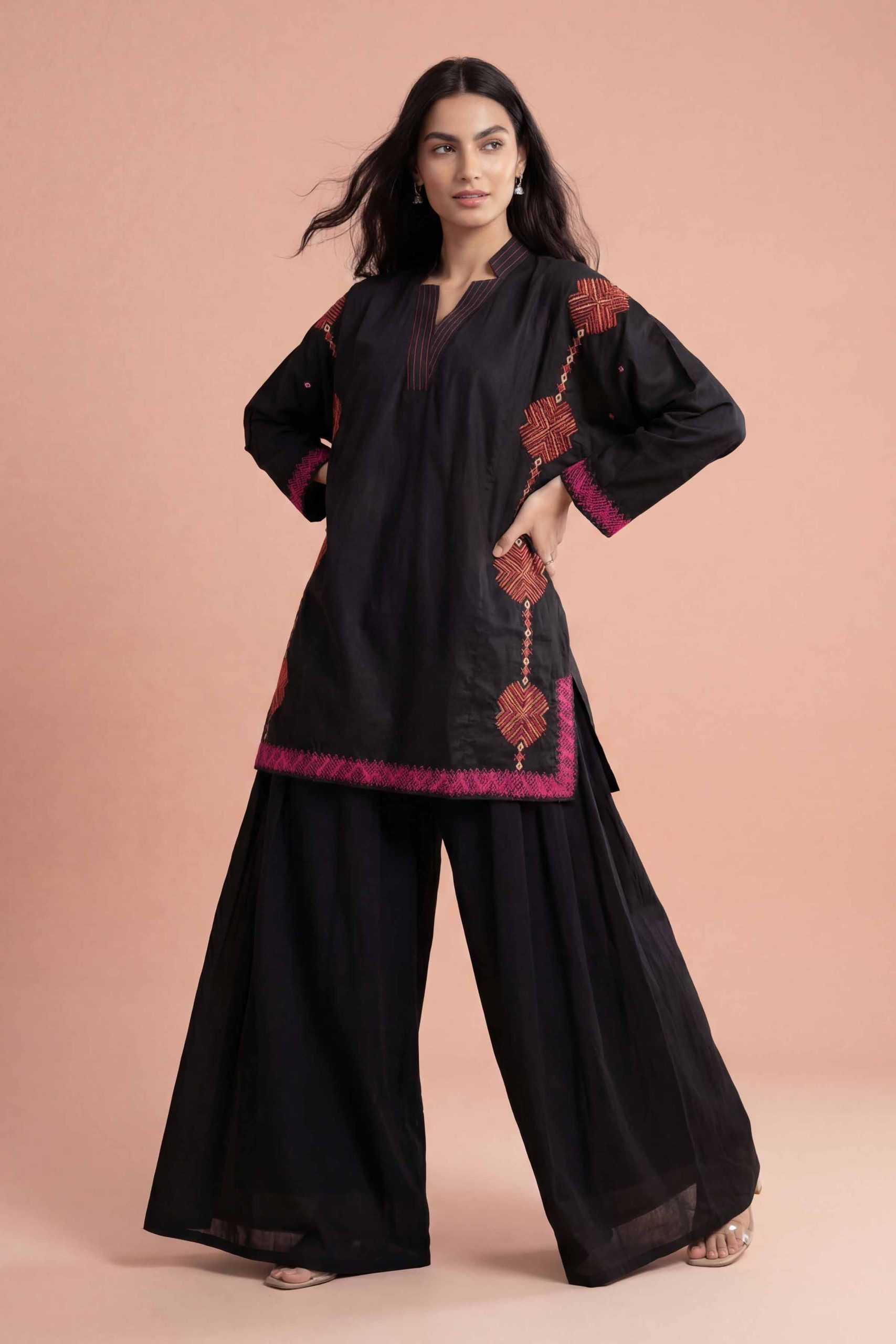 Embroidered Kurti - PE26-371 - Image 3