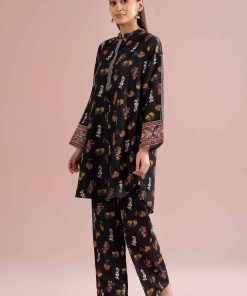 2 Piece - Printed Embroidered Suit - PE26-417