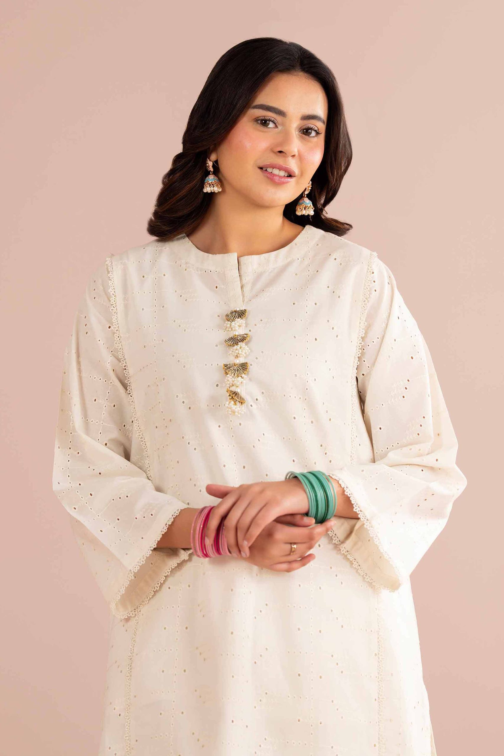 2 Piece - Embroidered Suit - PE26-472 - Image 2