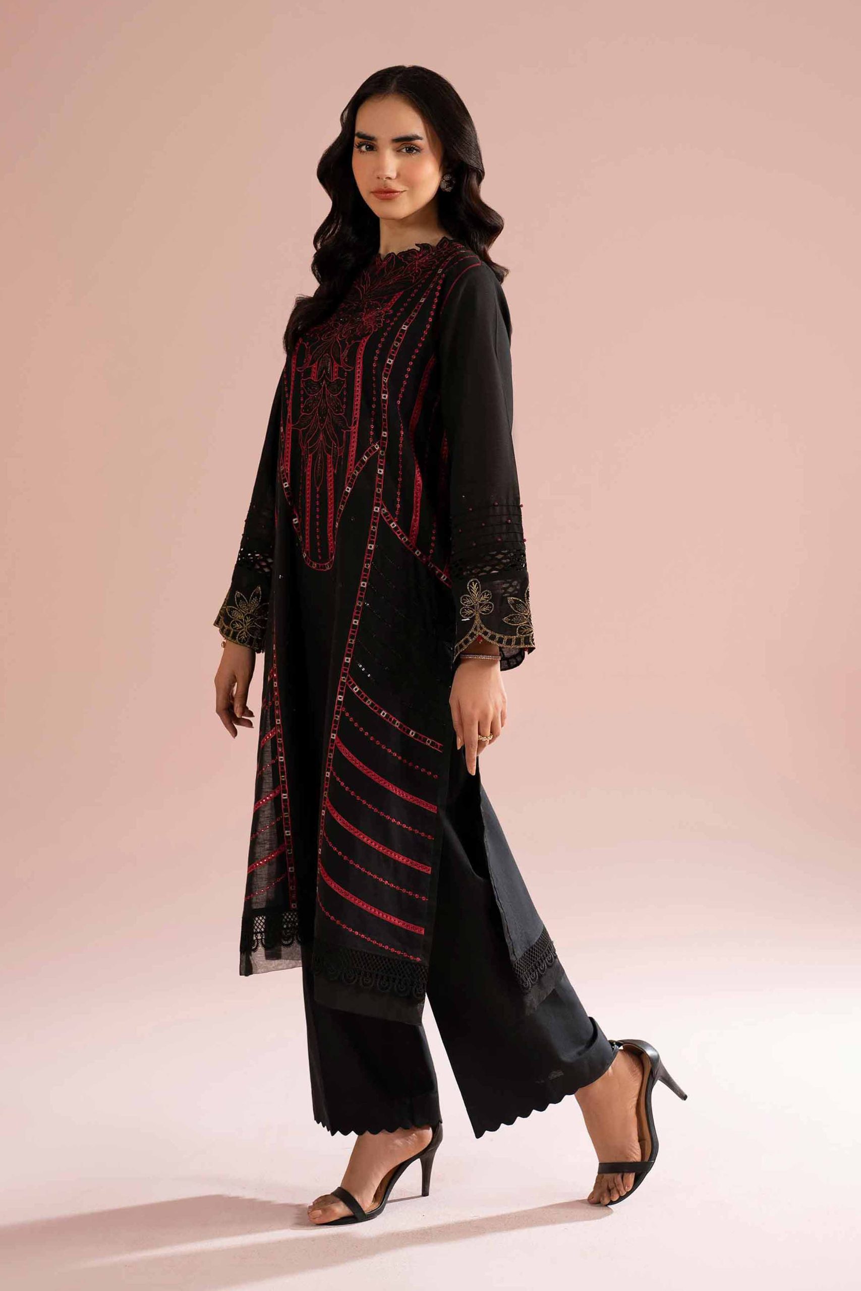 2 Piece - Embroidered Suit - PE26-53 - Image 3