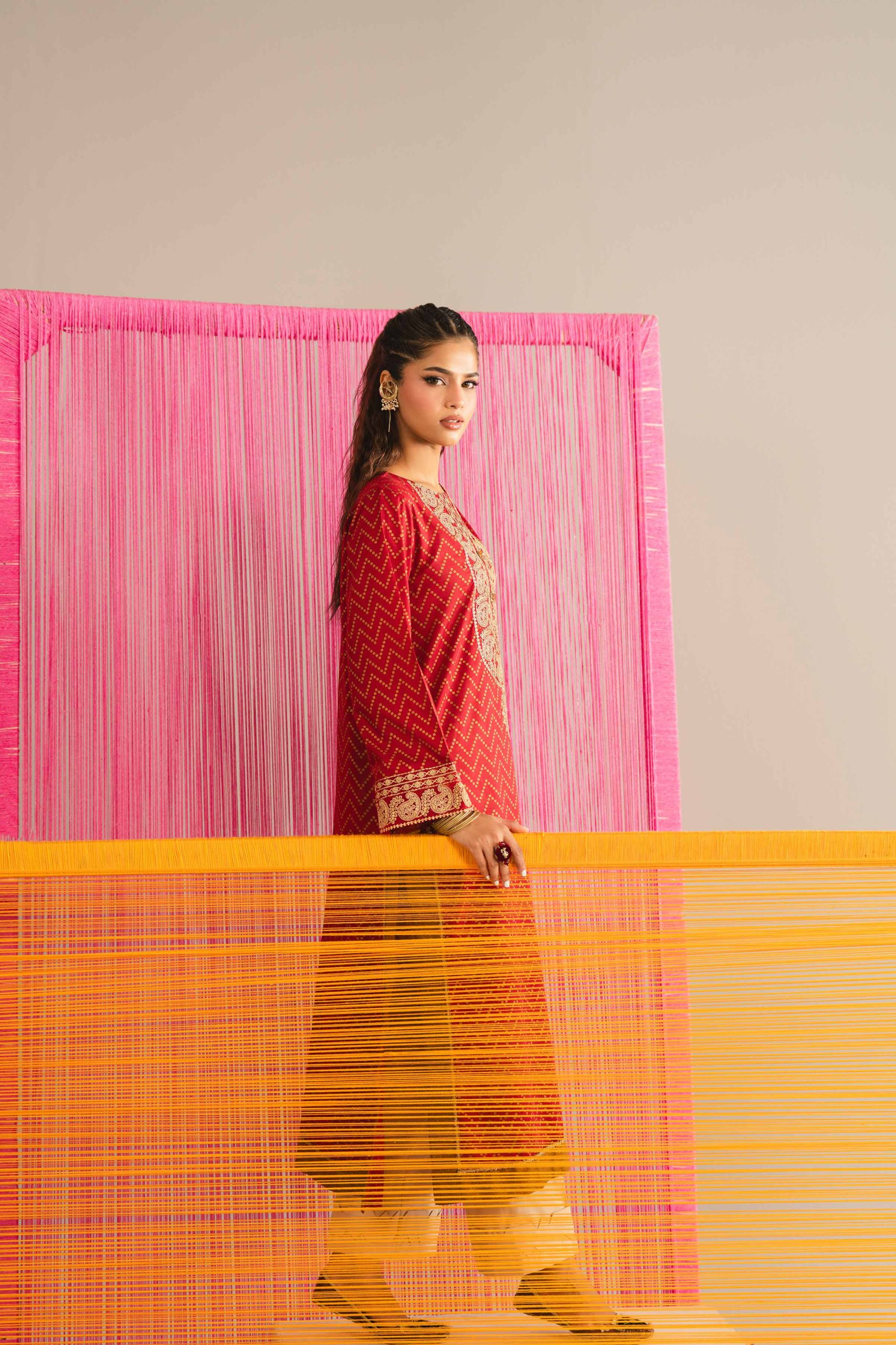 Printed Embroidered Shirt - PE26-90 - Image 4