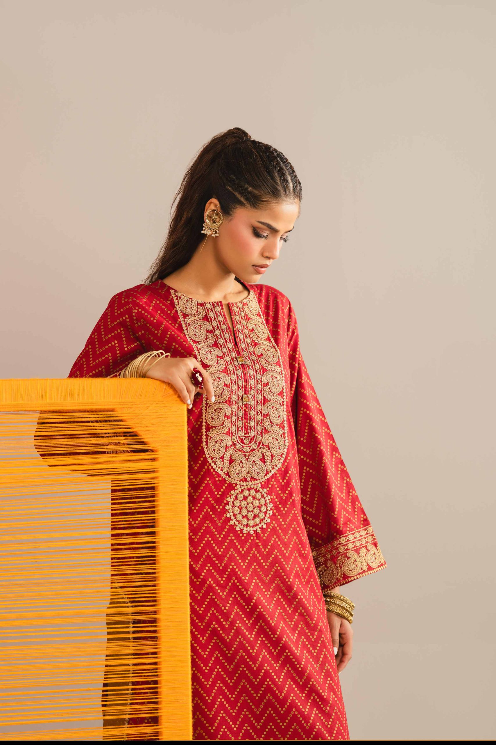 Printed Embroidered Shirt - PE26-90 - Image 5