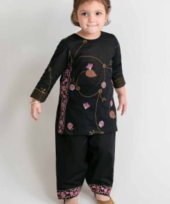 2 Piece - Printed Embroidered Suit - PMD26-03 D