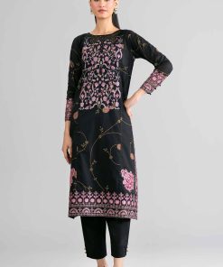 2 Piece - Printed Embroidered Suit - PMD26-03 M